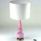 Pink Ceramic Table Lamp, 1960s. 3