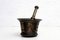 Mortar & Pestle in Bronze, 17th Century, Set of 2 1