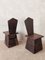 Italian Wooden Folk Art Chairs, Set of 2 6
