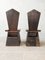 Italian Wooden Folk Art Chairs, Set of 2 4