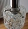 Vintage Lampe aus Metall & Glas 4