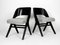 Mid-Century Modern Black and Grey Chairs by Carl Sasse for Casala, 1950s, Set of 2 1