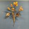 Italian Wall Lamp with Sculpted Wooden Leaves, Image 1