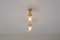 Brass Ceiling Lamp from Glashütte Limburg, Germany, 1970s 3