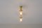 Brass Ceiling Lamp from Glashütte Limburg, Germany, 1970s, Image 3