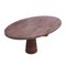 Italian Persa Marble Dining Table with Oval Top and Rounded Legs 4