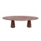 Italian Persa Marble Dining Table with Oval Top and Rounded Legs 1