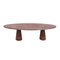 Italian Persa Marble Dining Table with Oval Top and Rounded Legs, Image 1