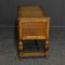 Small Vintage Carved Oak Desk, 1920s 10