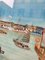 View of a Port in Asia, 20th Century, Reverse Glass Painting 10