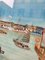 View of a Port in Asia, 20th Century, Reverse Glass Painting, Image 10