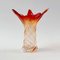 Flavio Poli zugeschriebene Mid-Century Vase aus gedrehtem Muranoglas für Seguso, Italien, 1960er 1