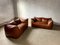 Le Bambole Sofa in Cognac Leather by Mario Bellini for B&B Italia, 1975, Image 2