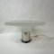Lámpara de mesa UFO italiana grande de vidrio, años 70, Imagen 23