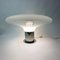 Große italienische UFO Tischlampe aus Glas, 1970er 19