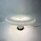 Lámpara de mesa UFO italiana grande de vidrio, años 70, Imagen 5