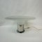 Lámpara de mesa UFO italiana grande de vidrio, años 70, Imagen 14