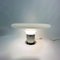 Lámpara de mesa UFO italiana grande de vidrio, años 70, Imagen 6