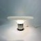 Lámpara de mesa UFO italiana grande de vidrio, años 70, Imagen 7