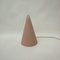 French Teepee Table Lamp in Matte Pink Glass from SCE, 1970s 6