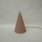 French Teepee Table Lamp in Matte Pink Glass from SCE, 1970s 7