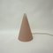 French Teepee Table Lamp in Matte Pink Glass from SCE, 1970s 8