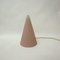 French Teepee Table Lamp in Matte Pink Glass from SCE, 1970s 1