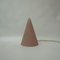 French Teepee Table Lamp in Matte Pink Glass from SCE, 1970s 10