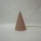 French Teepee Table Lamp in Matte Pink Glass from SCE, 1970s 9