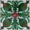 Green Glazed Tiles, Belgium, 1920s, Set of 16 13