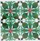 Green Glazed Tiles, Belgium, 1920s, Set of 16 14