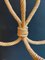 Lámpara de araña de cuerda de Audoux Minet, años 50, Imagen 6