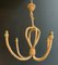Lámpara de araña de cuerda de Audoux Minet, años 50, Imagen 12