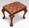 Leather Upholstered Stool, 1890s 1