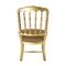 Sedia in stile Chiavari foglia oro, Francia, anni '60, Immagine 3