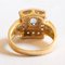 Vintage 18 Karat Gelbgold Ring mit Topas und Diamanten im Brillantschliff, 1960er 6