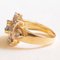 Vintage 18 Karat Gelbgold Ring mit Topas und Diamanten im Brillantschliff, 1960er 7