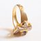 Vintage 18 Karat Gelbgold Ring mit Topas und Diamanten im Brillantschliff, 1960er 11