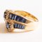 Vintage 18kK Gelbgold Ring mit Saphiren und Diamanten im Brillantschliff, 1960er 7