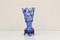 Vase Vintage en Verre Bleu Cobalt, 1960s 3