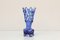 Vase Vintage en Verre Bleu Cobalt, 1960s 1