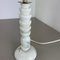 Lámpara de mesa Hollywood Regency vintage de ónix blanco con base de mármol, años 70, Imagen 13