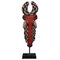 Bamileke Decorative Wooden Flute with European Glass Bead, Image 1