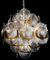 Vintage Italian Murano Chandelier with 6 Amber Shells, 1990s 12