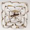 Vintage Italian Murano Chandelier with 6 Amber Shells, 1990s, Image 9