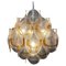 Vintage Italian Murano Chandelier with 6 Amber Shells, 1990s, Image 1