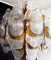 Vintage Italian Murano Chandelier with 6 Amber Shells, 1990s 10