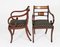 Vintage Regency Revival Brass Inlaid Bar Back Dining Chairs, 1980s, Set of 10 10