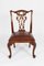 Vintage Chippendale Dining Chairs in Mahogany, 1950s, Set of 12 3