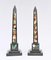 Grand Tour Obelisks Marble by Pietra Dura, 1890s, Set of 2 11